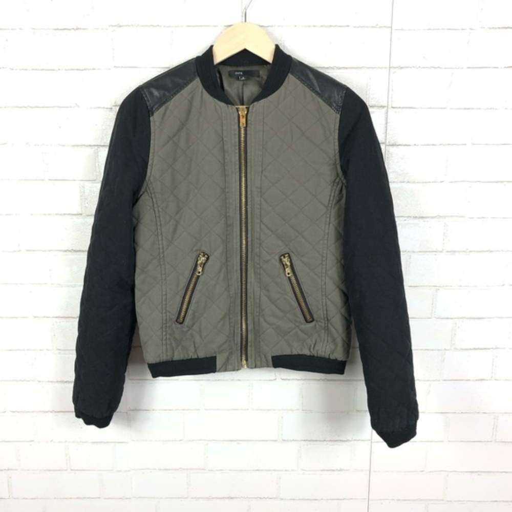 Fate Quilted Bomber Moto Jacket